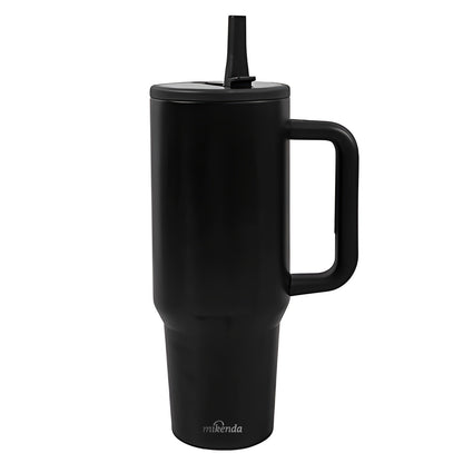 Stainless Steel Insulated Tumbler 40oz with Lid and Foldable Straw - Double Wall Vacuum Keeps Hot 12H Cold 24H, Travel Coffee Cup for Home Office Car and Outdoor, Available in 6 Colors, Great Gift for Men and Women