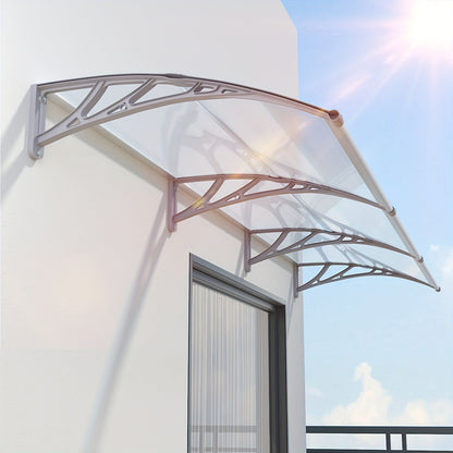 Door Awning Polycarbonate Window Canopy UPF50+ UV Rain Protection