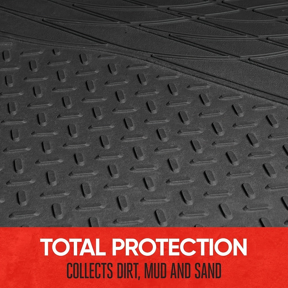 Car Cargo Mat SUV Trunk Mat – All-Weather Waterproof Rear Cargo Liner, Universal Fit for SUV Rear Cargo Area, Heavy Duty Non-Slip Trunk Protector, 1pc Black