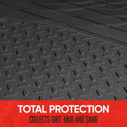 Car Cargo Mat SUV Trunk Mat – All-Weather Waterproof Rear Cargo Liner, Universal Fit for SUV Rear Cargo Area, Heavy Duty Non-Slip Trunk Protector, 1pc Black