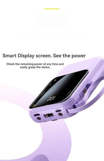 21000mAh Mini Power Bank 22.5W Fast Charging Ultra-Thin LED Display Compact External Battery Pack for iPhone Android Samsung – Slim Portable Charger Holiday Gift