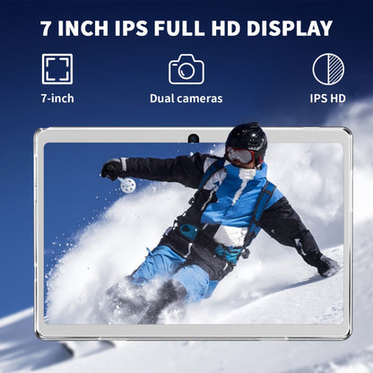 GPS FM Radio Android Tablet 7 & 10.1 Inch 6GB RAM 512GB Expandable Storage WiFi Dual Camera Quad-Core Android 11 Tablet PC with Leather Case Stereo Speakers Type-C Charging Pink Blue Black