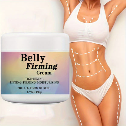 Body Cream 50g Jar with Caffeine Shea Butter Vitamin E and Macadamia Oil for External Belly Arm and Body Use