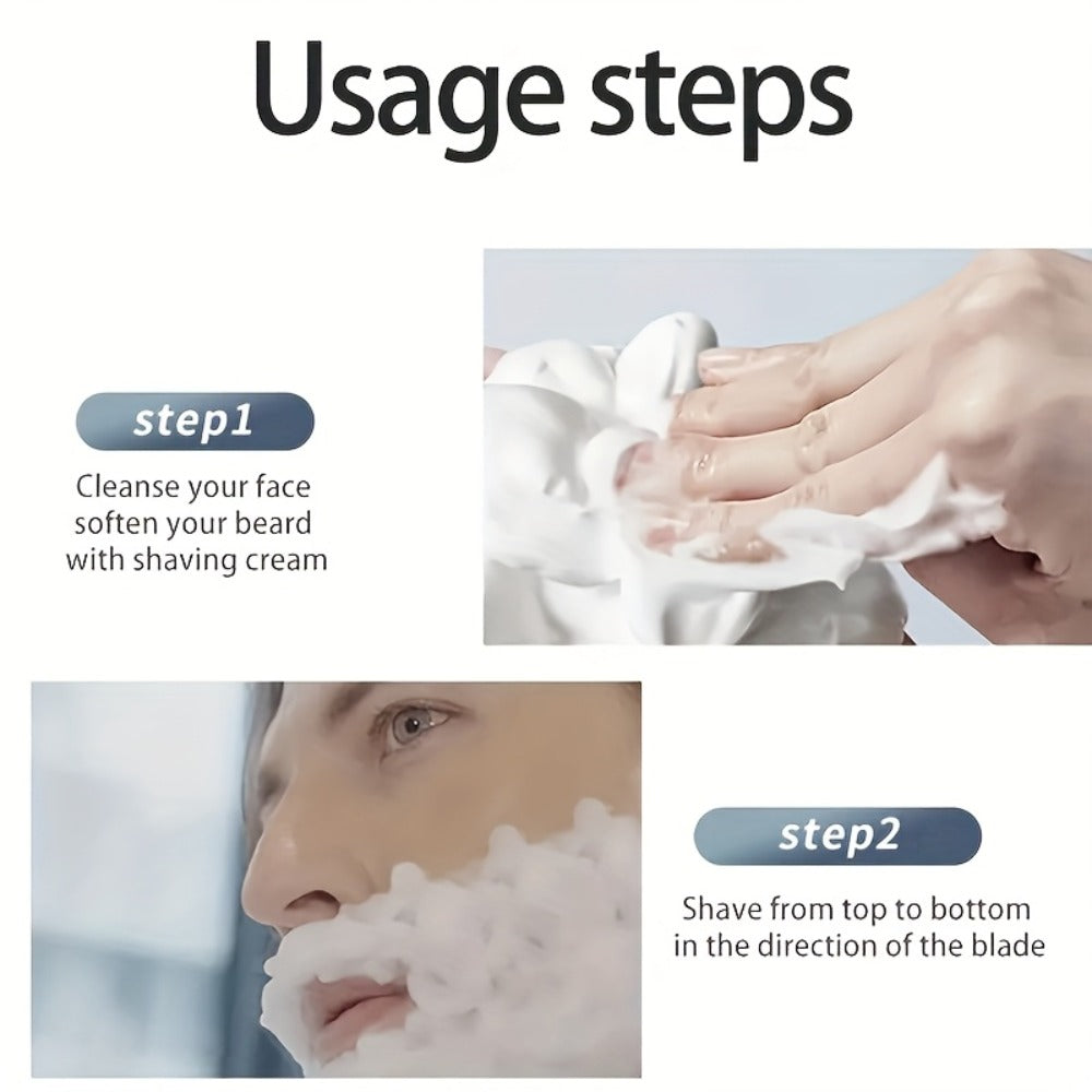 Safety Razor for Men 7-Layer Progressive Blades — Non-Slip Stainless Steel Handle Classic Double Edge Razor for Beard & Mustache Grooming, 1 or 2 Handle + 15–36 Blade Pack Options