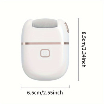 Rechargeable Electric Foot File with Two or Three Roller Heads in White Standard or Pink Upgraded Checkout