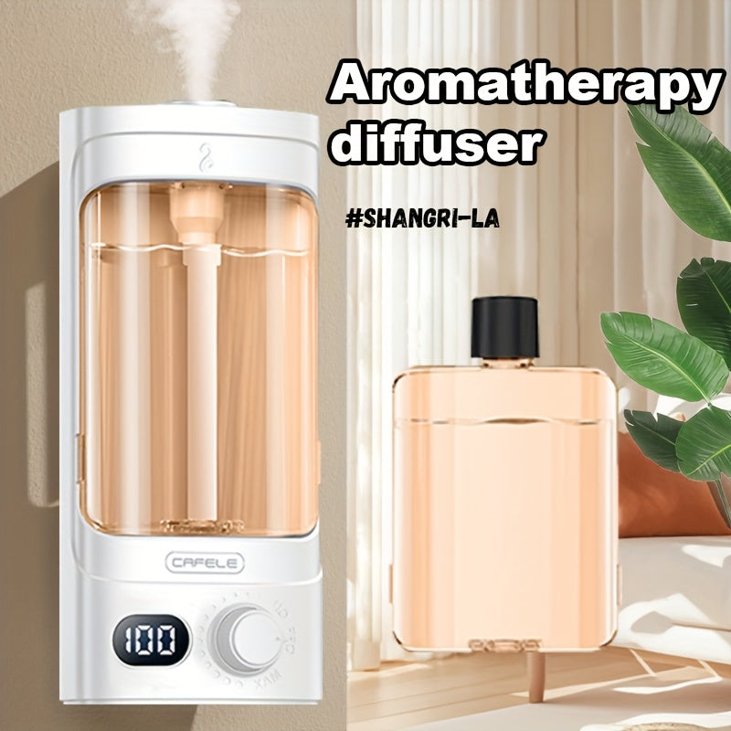 300ml Rechargeable Essential Oil Diffuser with Numeric Display, 100-Level Control Label and One Oil Bottle