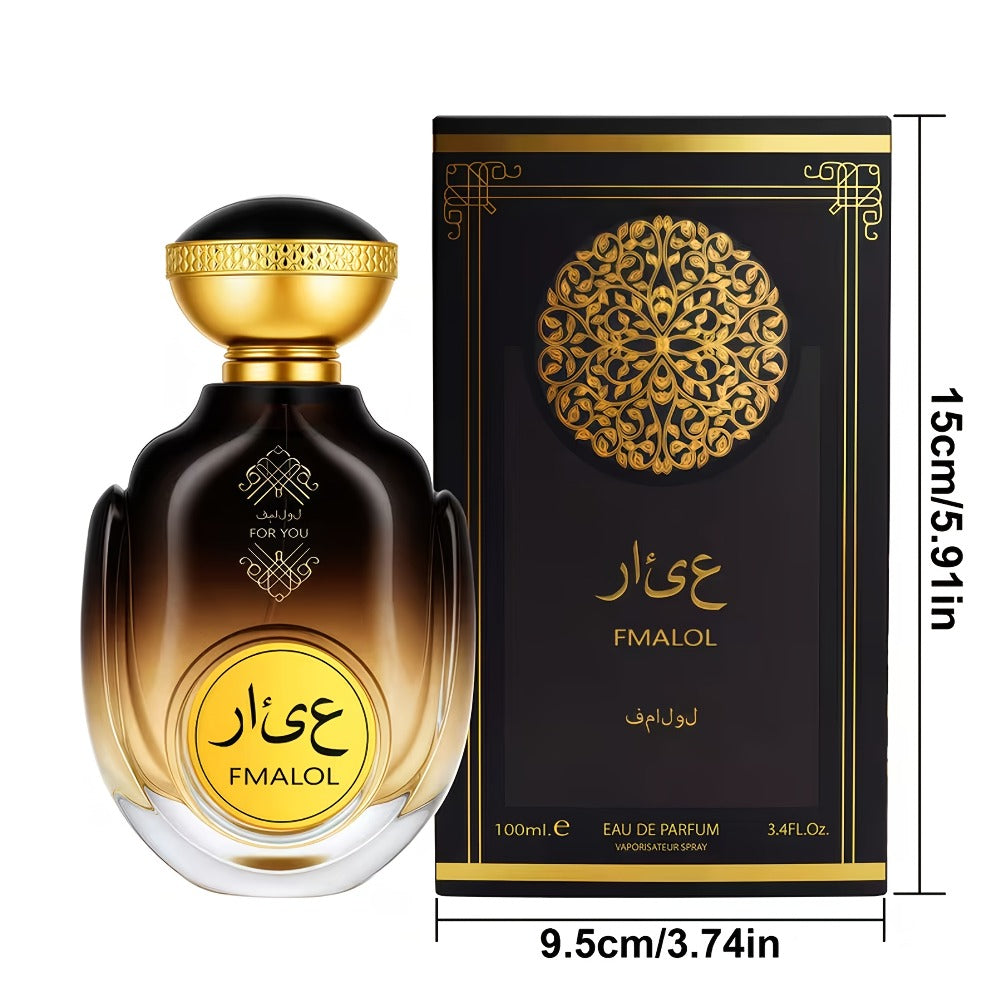 Eau de Parfum Dubai Luxury for Men in Black Arabic-Art Gift Box with Oud Source Family for Daily Wear