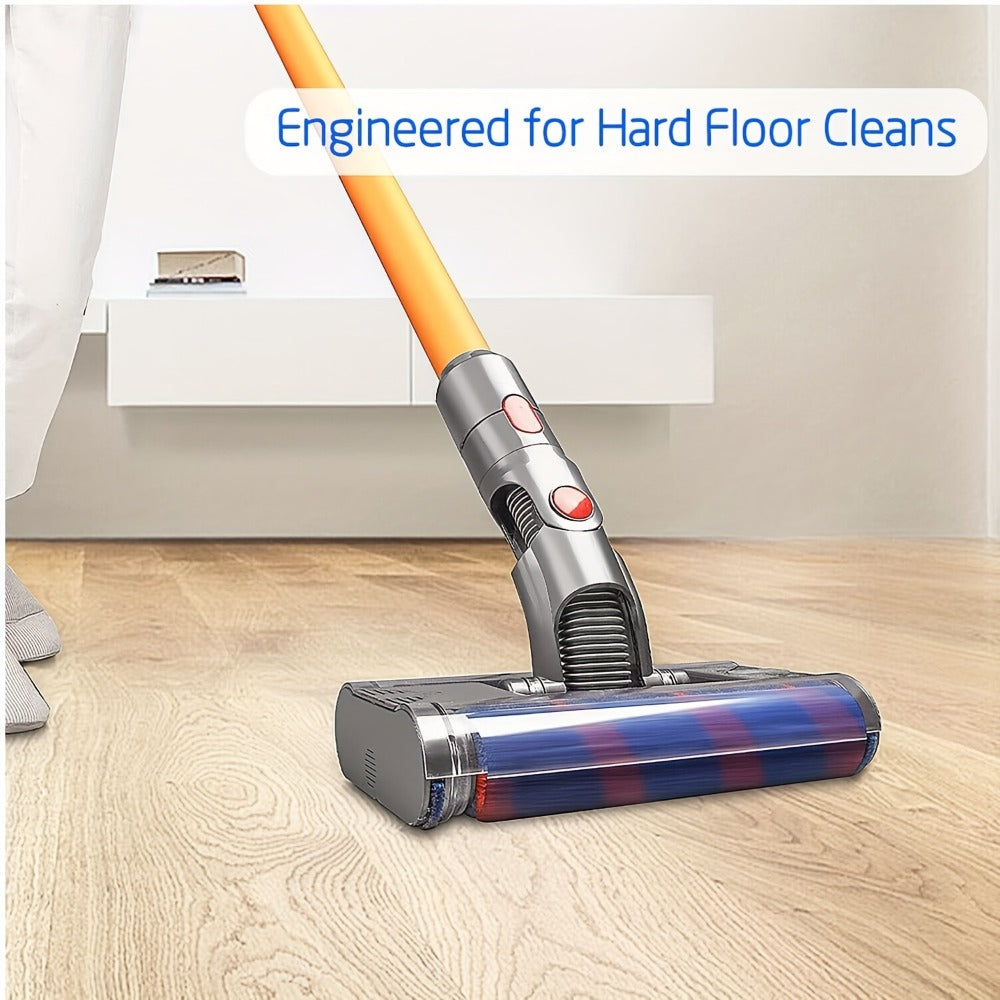Dyson Replacement Brush Head Double Roller Compatible with V7 V8 V10 V11 V15 360° Swivel Hard Floor Vacuum Cleaner Attachment