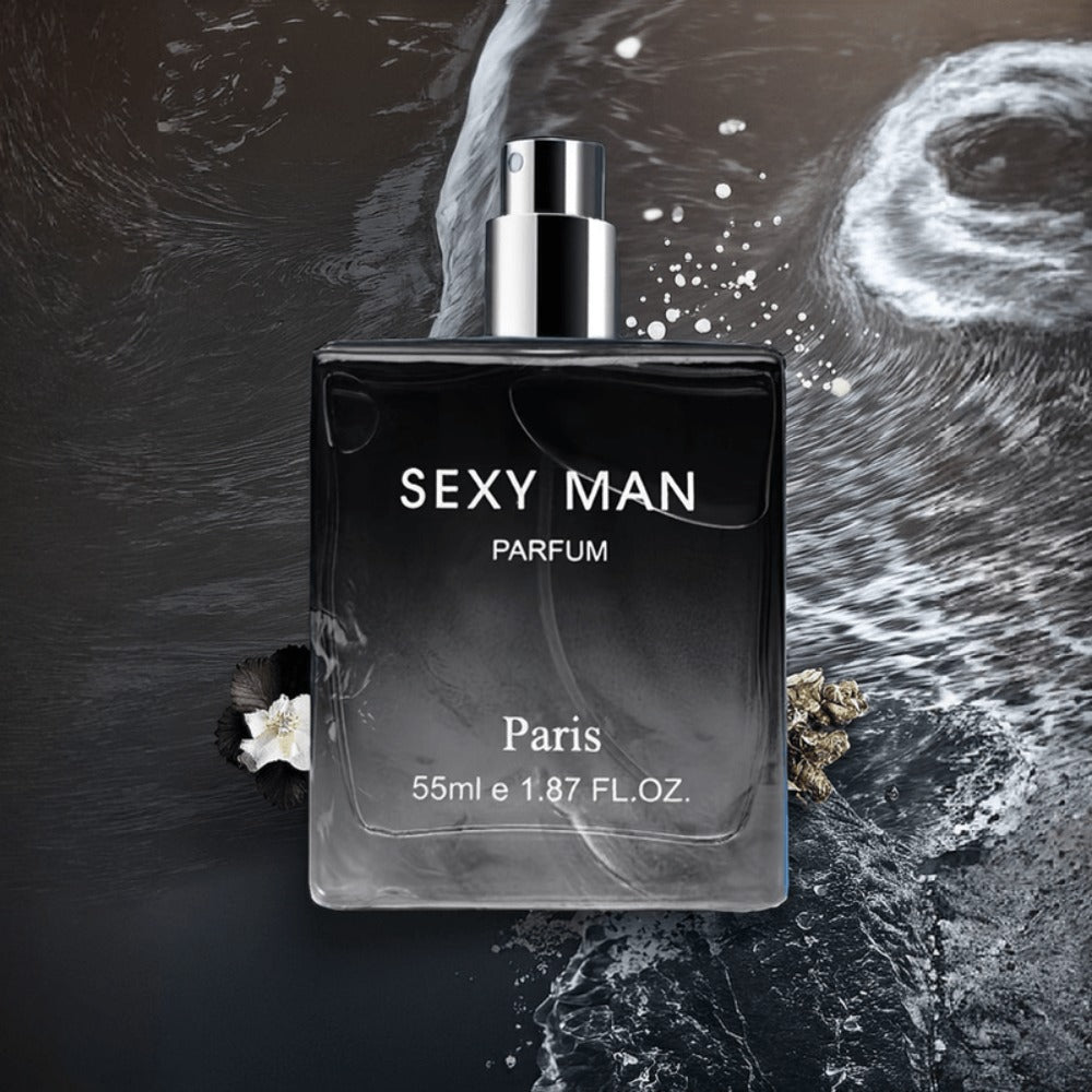 Cologne Spray for Men SEXY MAN Two-Bottle Set with 7054A and 7054B Color Options and Gift Vial