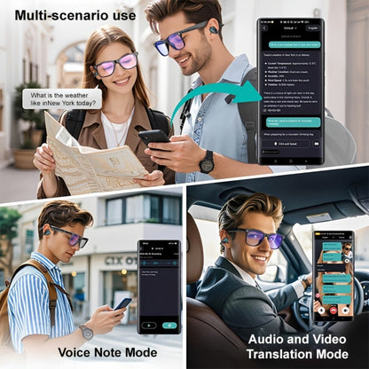 156-Language Real-Time Translation Earbuds Bluetooth 5.4 3-in-1 Mode Noise Cancelling Wireless Travel Earphones iOS Android Compatible Noir Rose Orange Cream