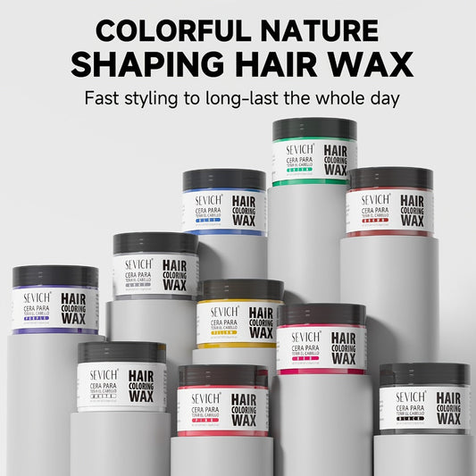 Washable Hair Color Wax 13 Shades 120g — Temporary Hair Dye for Men & Women | Easy Apply & Wash Out | Party, Festival, Halloween & Cosplay Styling | Long-Lasting Vibrant Color