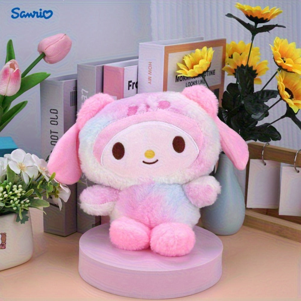 Kuromi Hello Kitty Melody Cinnamoroll Plush Doll – 4 Sanrio Characters Soft Stuffed Animal Kawaii Toy, Cute Anime Gift for Girls Teens Birthday Christmas