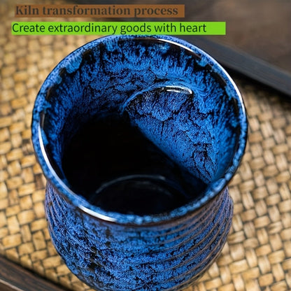 Ceramic Coffee Mug 18 Oz – Vintage Kiln-Fired Hand Warmer Cup with Speckled Glaze – Insulated Large Coffee Cup for Home & Office – Unique Gift for Christmas, Valentine's Day & Holidays