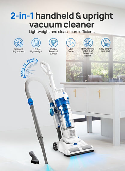 Vacmaster UC0101 Bagless Upright Vacuum Cleaner with 13-Inch Cleaning Path, 20-Foot Cord and Hand Tools
