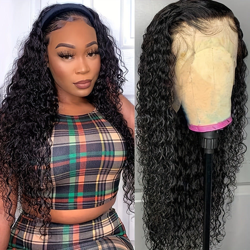 HD Lace Body Wave Wig 13x4 180% Density Human Hair Pre Plucked Glueless Natural Hairline for Women | Natural Black 24 Inch | Beginner Friendly Daily Wear