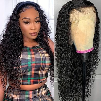 HD Lace Body Wave Wig 13x4 180% Density Human Hair Pre Plucked Glueless Natural Hairline for Women | Natural Black 24 Inch | Beginner Friendly Daily Wear