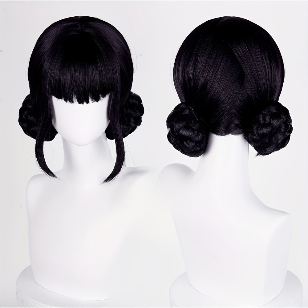 K-Pop Cosplay Wig Long Straight 30 Inch – Korean Idol Costume Hair for Halloween, Anime Convention & K-Drama Character Dress Up, Rose Red, Purple & Black Purple Colors for Women & Girls