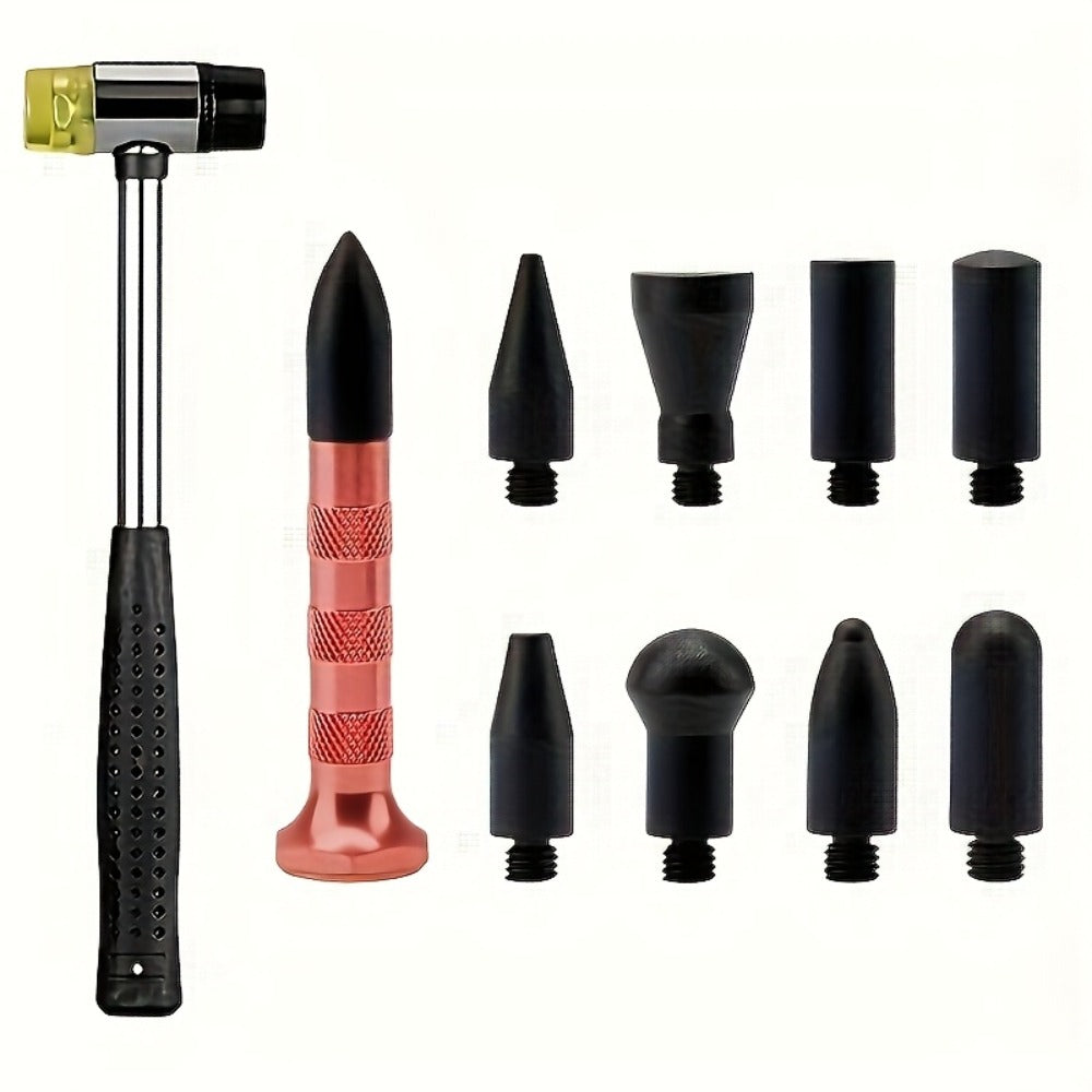 68-Piece Paintless Dent Repair Kit – PDR Tool Set with T-Bar, Bridge Puller, Golden Crane, Hot Glue Tabs & Adhesive Strip Removal Tool for Car Dent Removal Without Painting