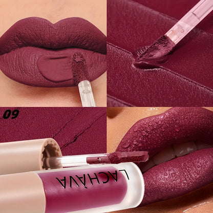 Velvet Matte Liquid Lip Color in Five Coordinated Nude-Tone Shades with 7.4cm Square Tube and Wand