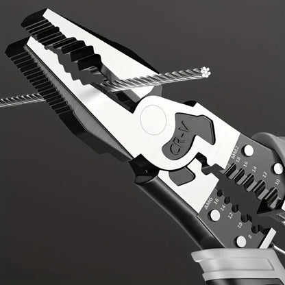 Three-Piece Pliers Set with 8- and 9-Inch Diagonal Cutting, Long-Nose and Combination Wire-Working Tools