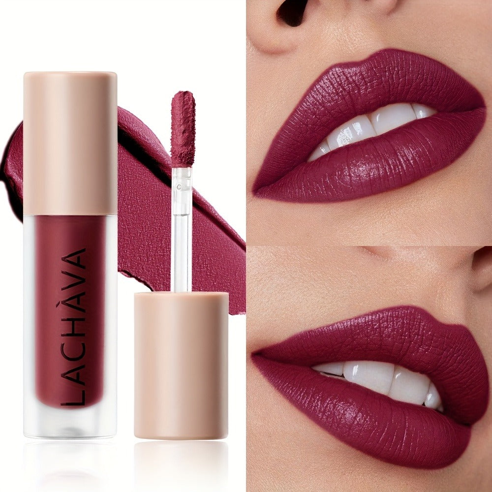 Velvet Matte Liquid Lip Color in Five Coordinated Nude-Tone Shades with 7.4cm Square Tube and Wand