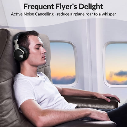 MIGHTY ROCK Over-Ear Headphones with ANC Label, Bluetooth 5.2, 45mm Drivers and Seven Color Options