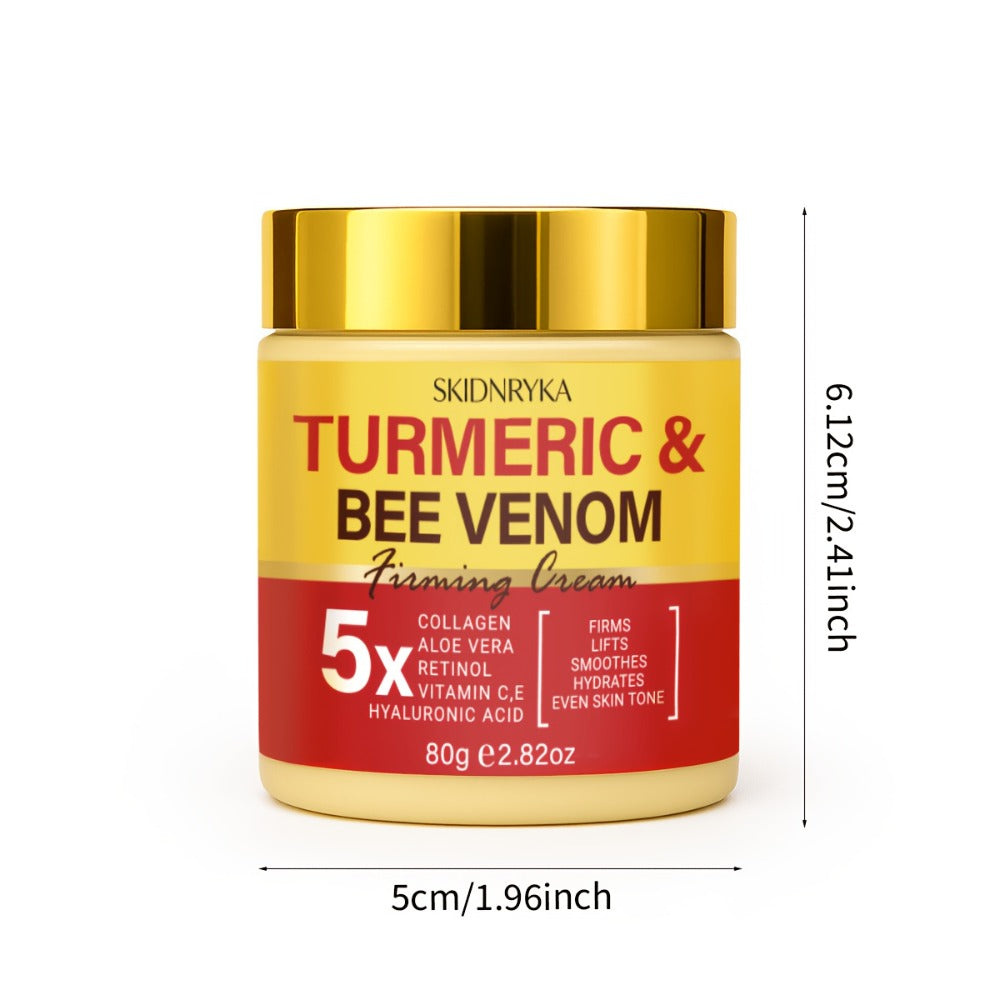 Face Cream Retinol Bee Venom Formula with Turmeric and Collagen in One-Piece or Two-Piece Options