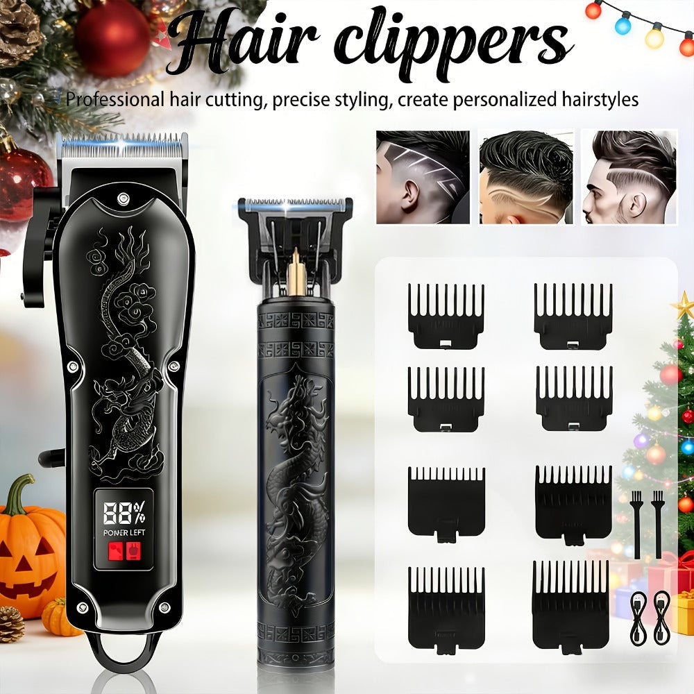 Hair Clippers & Trimmers BLUTOOL Blue or Black Multi-Tool Sets with LCD Displays, USB Charging and Three Models