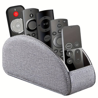 Faux Leather Desktop Organizer 5 Compartments – Multifunctional Remote Control Holder Caddy, Pen Holder Storage Box for Remote Controls, Pens, Eyeglasses, Makeup Brushes & Office Stationery, 10 Styles