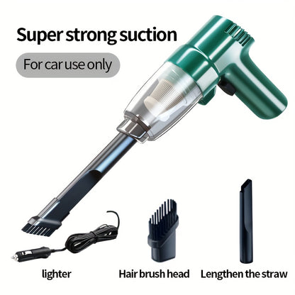 Corded Handheld Car Vacuum Cleaner with 3KPa Source Rating, 3m Power Cord, Brush and Crevice Nozzles in Five Colors