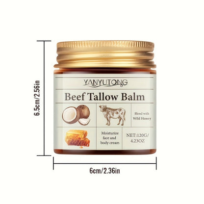 Bee Venom Lifting Cream with Beef Tallow & Honey 120g — Natural Botox Alternative Instant Tightening Firming Deep Moisturizing Alcohol-Free Anti-Aging Face Cream All Skin Types Women