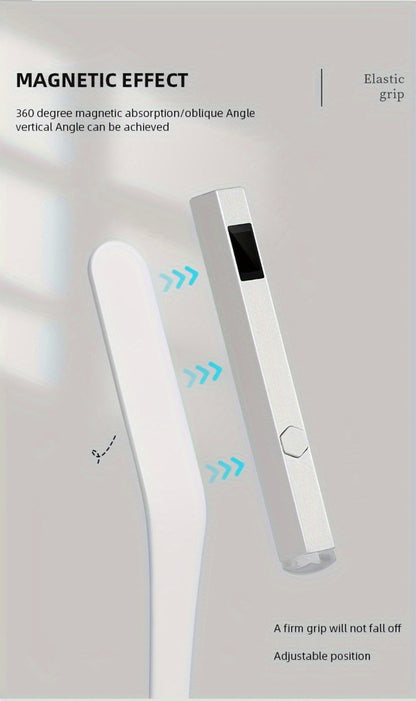 Handheld UV LED Nail Lamp with Magnetic Stand, 20/60s Timer Display, Type-C Port and Five Colors