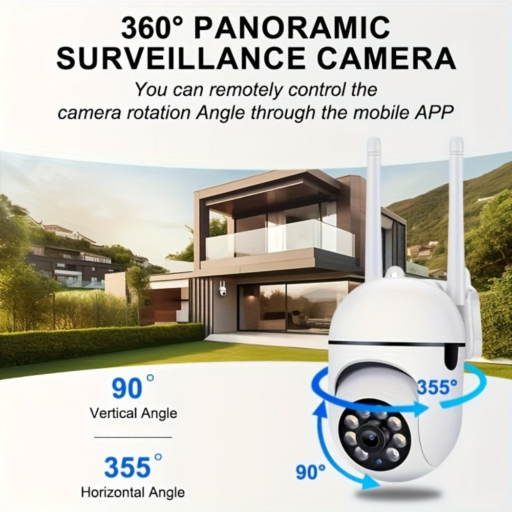 PTZ Dome Security Camera 1080P WiFi 2-Pack Outdoor Indoor, AI Auto Tracking, 360° Pan Tilt, Color Night Vision, Motion Alarm – Wireless Surveillance Camera System for Home Business Parking Office