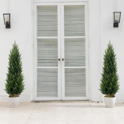 Artificial Cedar Topiary Trees in 2 or 3 Foot Heights with One- or Two-Piece Pack Checkouts