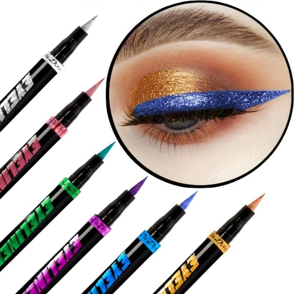Eyeliner Pencil Set Waterproof 6 Colors Smudg1e Proof Long Lasting Colored Eye Liner for Women Pigmented Gel Eyeliner Pencils Makeup Kit Holiday Gift
