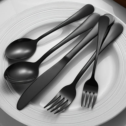 Thirty-Piece Gold-Tone Flatware Set for Six with Five-Piece Place Settings and Fitted Presentation Case