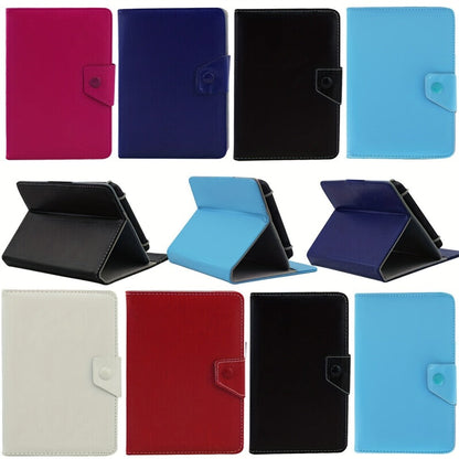 Universal 7- or 8-Inch Tablet Sleeve Case with Magnetic Closure, Folding Stand and Ten Size-Color Options