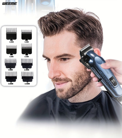 Hair Clippers & Trimmers WEEME Two- or Four-Piece Sets with USB Charging, Guide Combs and Five Source Options