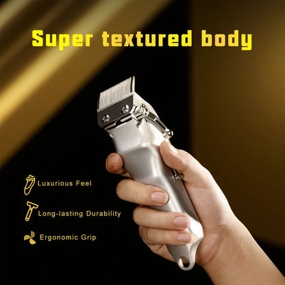Dragon-Engraved Four-Tool Grooming Kit with Hair Clipper, Detail Trimmer, Nose Trimmer and Rotary Shaver