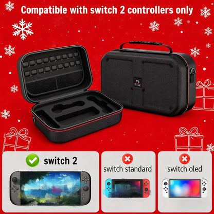 Nintendo Switch 2 Storage Bag XL – Durable Nylon Carrying Case with Card Slots, Shoulder Strap & Game Accessories Organizer, Perfect Gift for Gamers