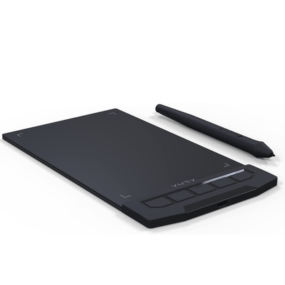 Drawing Tablet XENX 8192 Pressure Levels Battery-Free Stylus 5080 LPI 266 PPS 2 Programmable Buttons Compatible with Android Mobile Windows Mac Portable Pen Tablet for Digital Art Animation Design