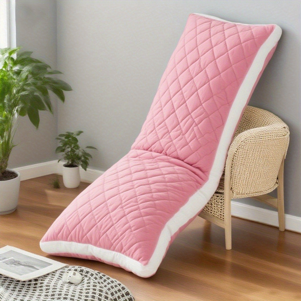 Memory Foam Body Pillow, 51.18 x 17.72 Inches with Quilted Polyester Cover in Grey, Cooling Blue or Light Pink