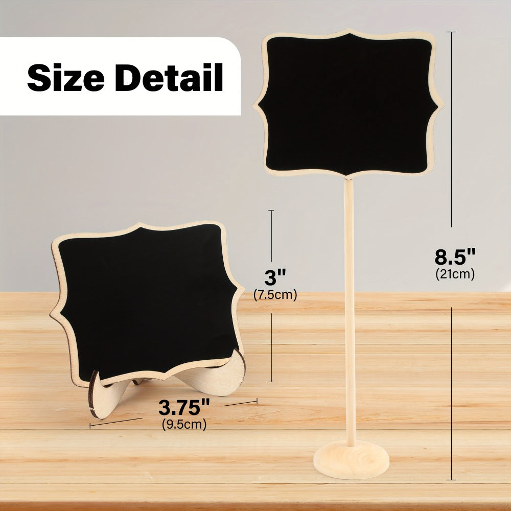 Mini Chalkboard Sign Party Supplies Pack with 20 Easel-Backed Buffet Labels in Two Heights