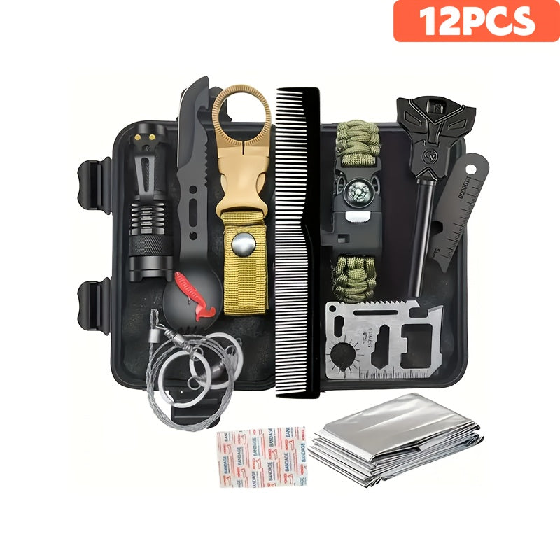 12- or 158-Piece Outdoor Tool and Supply Kits with Carry Pouch, Shovel and Fire-Starting Accessories