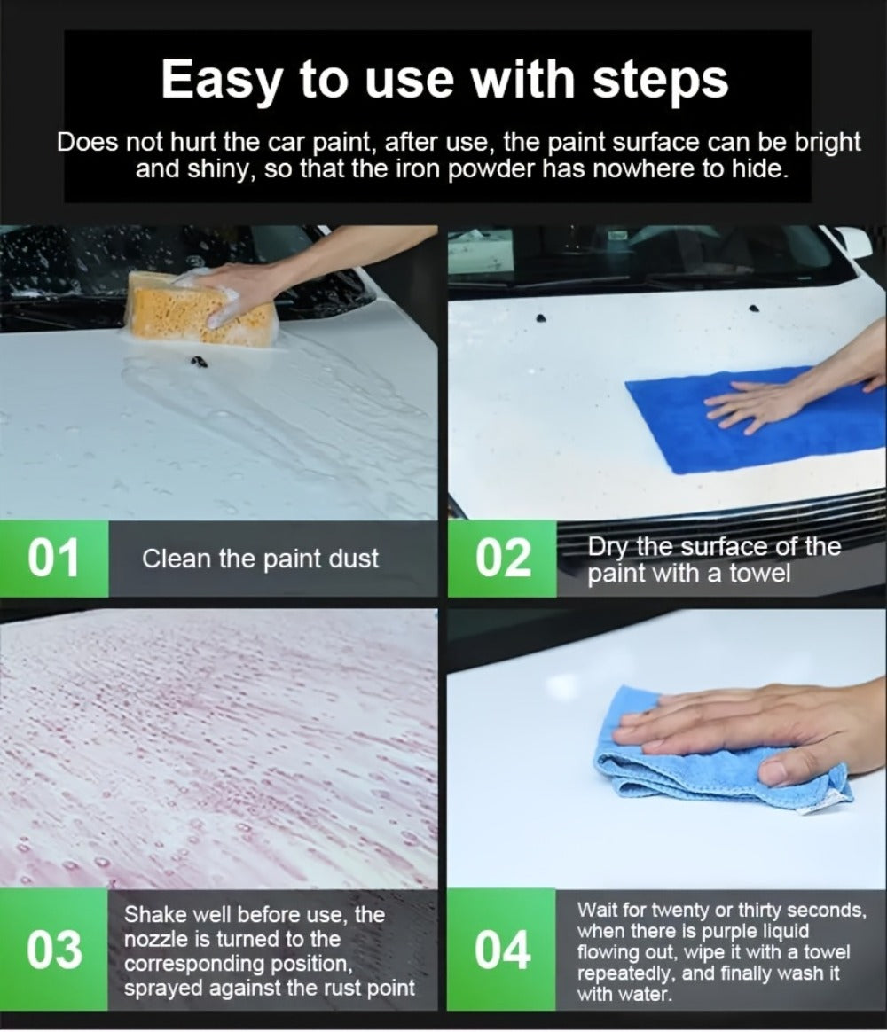 Rust Remover Spray Multi-Surface - Powerful Rust Dissolver for Car, Metal, Tile for Home Cooking, Dining and Outdoor Meals