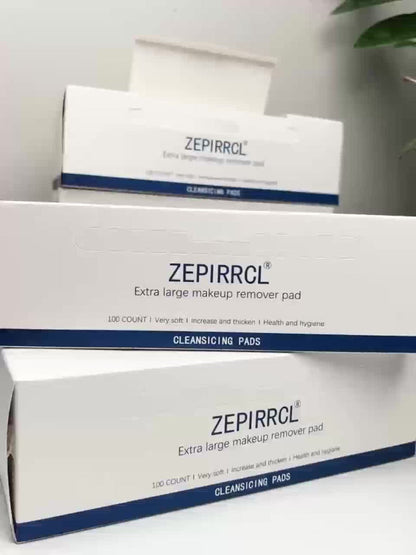 Extra-Large Dry Makeup Remover Pads in 100- or 200-Piece Boxes, 3-Layer 7 x 6 cm Cleansing Squares
