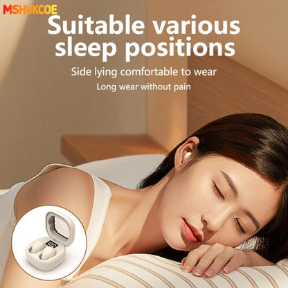 Wireless Earbuds MSHUKCOE Ultra-Thin Sleep and Game Modes with Low Latency and Dual Noise Reduction