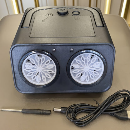 Automatic Bubble Machine with 2 Fans, 20000+ Bubbles Per Minute – Electric Bubble Blower for Kids, Battery Powered, Includes 10x Bubble Solution, Outdoor Party Toy for Birthdays & Summer Fun