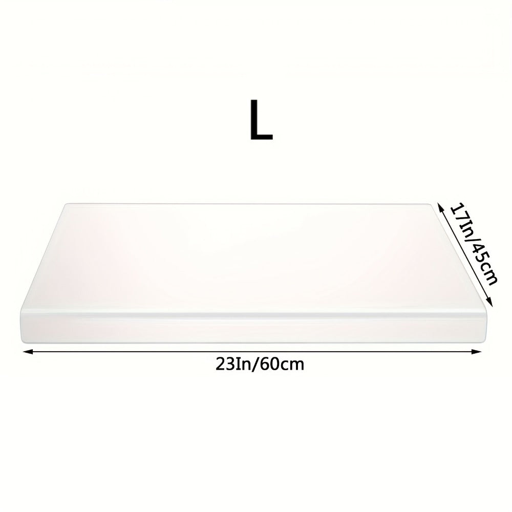Acrylic Cutting Board Large Anti-Slip 17x23 Inch – Clear & Black Countertop Protector for Kitchen & Restaurant – Food Safe Non-Slip Chopping Board for Fruit, Meat & Meal Prep