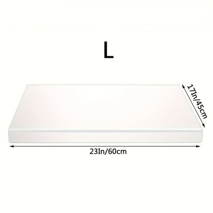 Acrylic Cutting Board Large Anti-Slip 17x23 Inch – Clear & Black Countertop Protector for Kitchen & Restaurant – Food Safe Non-Slip Chopping Board for Fruit, Meat & Meal Prep